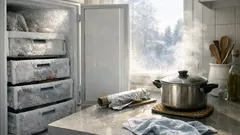 Pakastimen sulatus helposti: foliokikka nopeuttaa ja vähentää huurretta