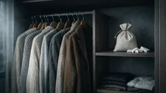 Tunkkainen haju vaatekaapissa? Kokeile liitupussia ja poista kosteusongelma