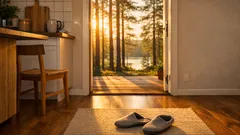 Yksi helppo tasapainoliike 50+ arkeen: lonkan ulkorotaatio kotona ilman välineitä